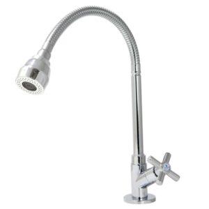 Torneira para Cozinha Mesa 1/4V Bica Alta Gourmet C64 Cromado