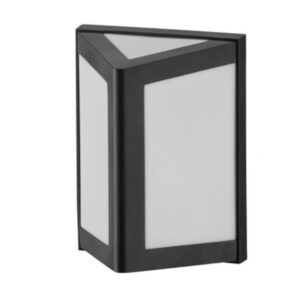 Arandela Triângular de Plástico com Lente para 1 Lâmpada E27 Dital