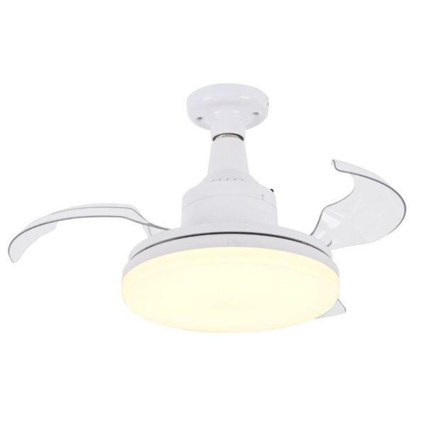 Ventilador de Teto Iluminar LED 2 Lâmpadas Controle Remoto Aliseu