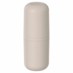 Porta Escova Bold com Tampa Bege