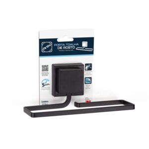 Porta Toalha de Rosto Piatina Com Fixação Adesiva 3M Arthi