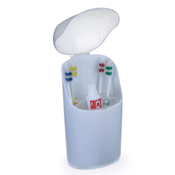 Porta Escova com Tampa Branco Arthi