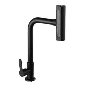 Torneira para Cozinha Mesa 1/4V Bica Alta Aço Inox com 4 Jatos