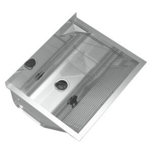 Tanque com Válvula e Suporte 32 Litros Aço Inox Brilhante Ghel Plus