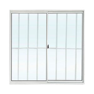 Janela de Correr 2 Folhas com Grade Alumínio Branco 100x120cm Lider