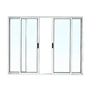 Janela de Correr 4 Folhas sem Grade Alumínio Brilhante Lider