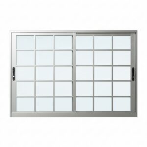 Janela de Correr 2 Folhas com Grade Alumínio Brilhante 100x150cm Lider