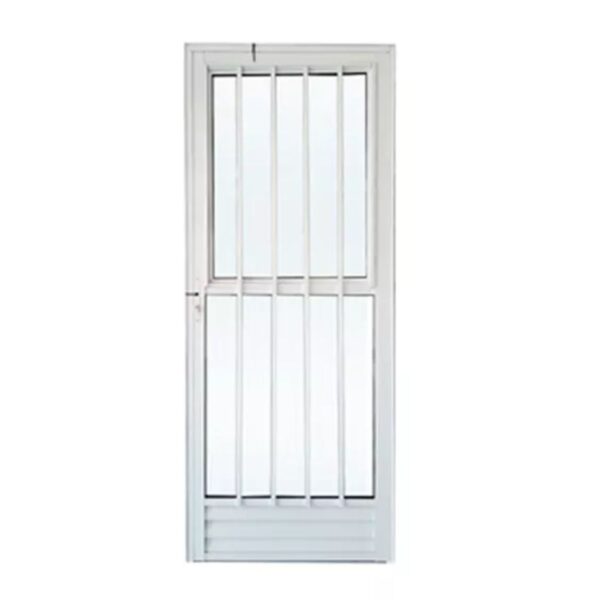 Porta Palito Alumínio Branco Vidro Liso 210x80cm Lider