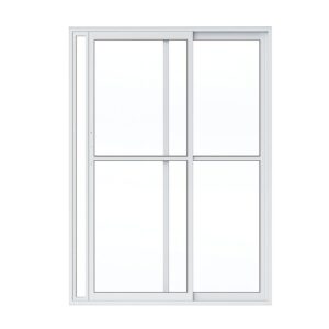 Porta de Correr 2 Folhas Alumínio Branco Lider