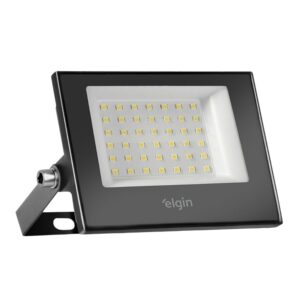 Refletor LED de Alumínio IP66 50W 4000 Lúmens Bivolt Elgin