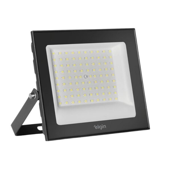 Refletor LED de Alumínio IP66 100W 8000 Lúmens Bivolt Elgin