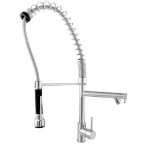 Monocomando para Cozinha Mesa Bica Alta 1/4V Cromado Gourmet 52cm