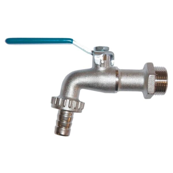 Torneira Tanque/Jardim Parede Bica Curta Esfera Cromado Higo