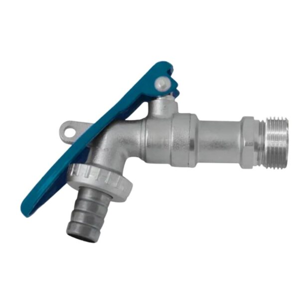 Torneira Tanque/Jardim Parede Bica Curta Esfera Cadeado Cromado Higo