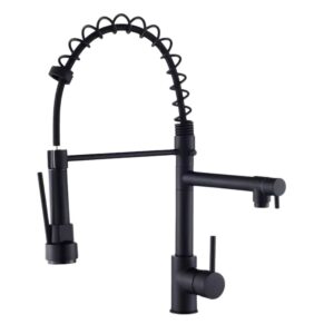 Monocomando para Cozinha Mesa Bica Alta 1/4V Preto Gourmet 52cm