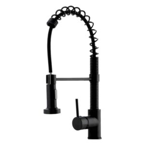 Monocomando para Cozinha Mesa Bica Alta 1/4V Preto Gourmet Flex 52cm