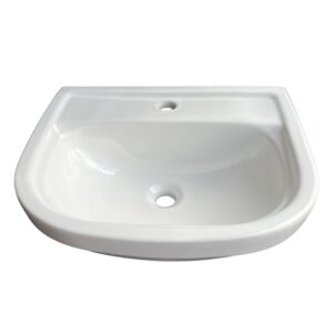 Lavatório Suspenso Louça 42x31cm Branco SantaMarina