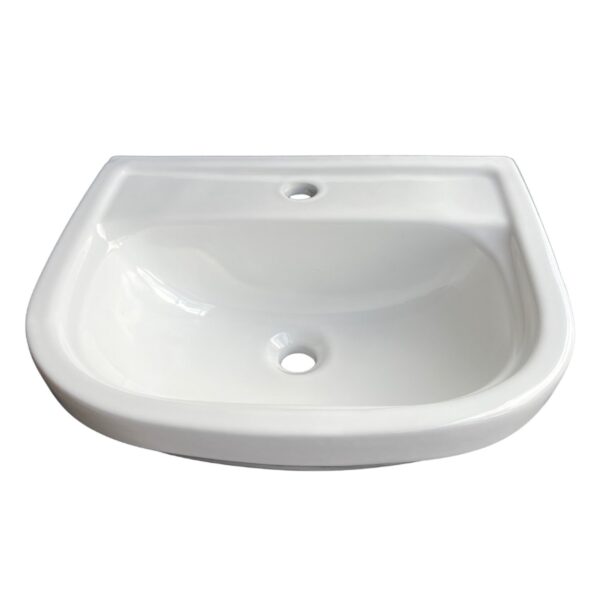 Lavatório Suspenso Louça 42x31cm Branco SantaMarina