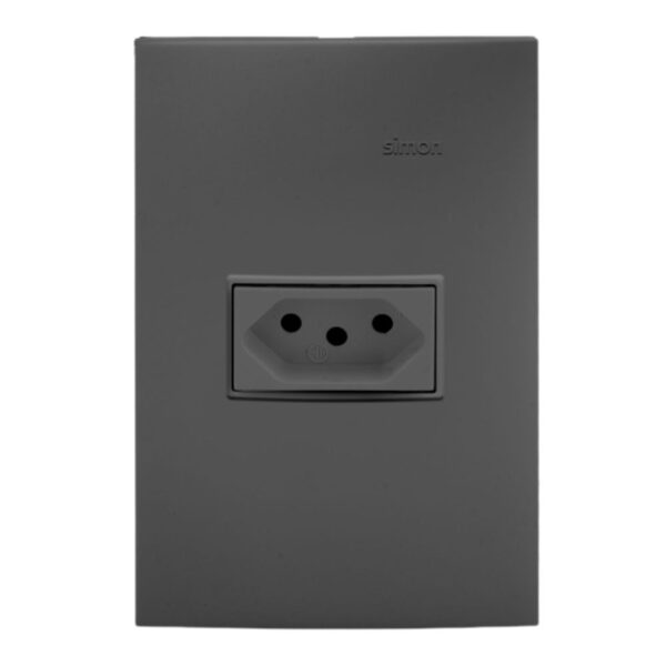 Conjunto Tomada 2P+T 10A 4×2 Line Simon 30