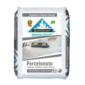 Argamassa Interna/Externa AC3 Branca 20kg Quartz Revest
