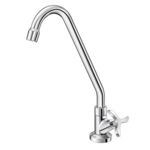 Torneira para Cozinha Mesa 1/4V Bica Alta Cromado Nova Pertutti