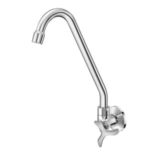 Torneira para Cozinha Parede 1/4V Bica Alta Cromado Nova Pertutti