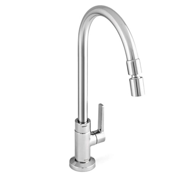 Torneira para Cozinha Mesa 1/4V Bica Alta Cromado Gali