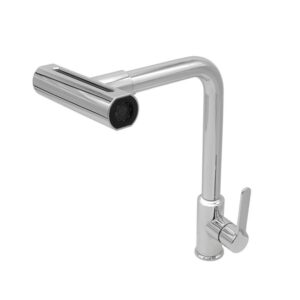 Torneira para Cozinha Mesa 1/4V Bica Alta Cromada 4 Jatos Multi