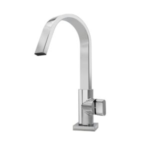 Torneira para Banheiro Mesa 1/4V Bica Alta Cromada Zen