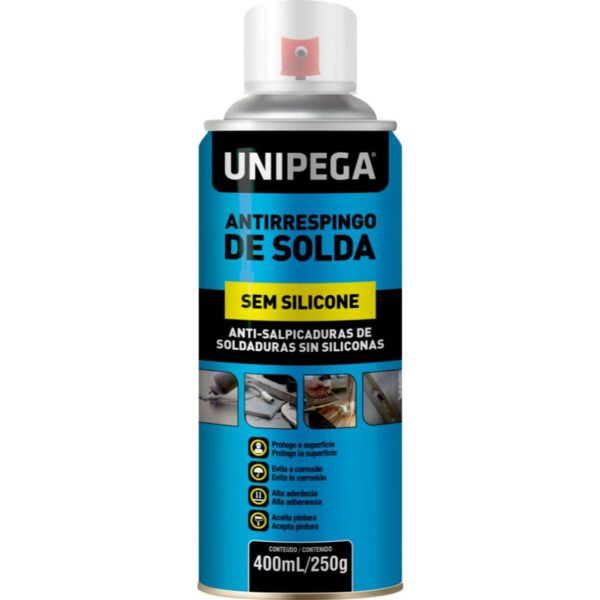Antirrespingo de Solda Spray sem Silicone 400ml/ 250g Unipega