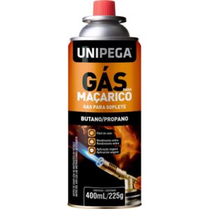 Cilindro de Gás para Maçarico 400ml/ 225g Unipega