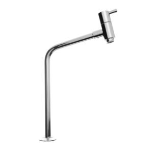 Torneira para Cozinha Mesa 1/4V Bica Alta Cromado Luxo Napoles