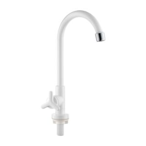 Torneira para Cozinha Mesa Bica Alta Branca Silicia