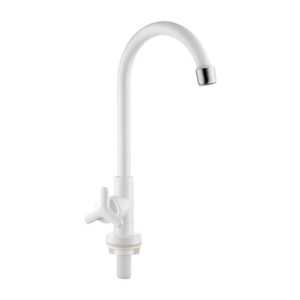 Torneira para Cozinha Mesa Bica Alta Branca Silicia