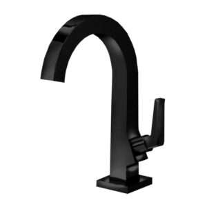 Torneira para Banheiro Mesa 1/4V Bica Média Preta 7510 B14