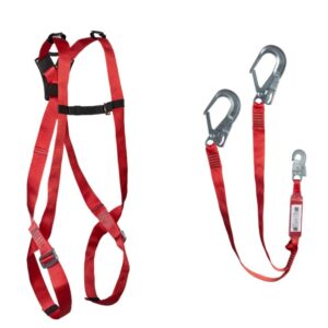 Conjunto Cinto Paraquedista 1 Ponto e Talabarte Duplo Corax