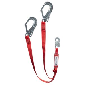 Talabarte Y com ABS e Gancho MGO56 Linha Rosso Corax