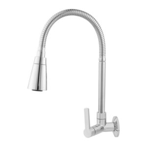 Torneira para Cozinha Parede 1/4V Bica Alta ABS Spire Cromado 2263 C75