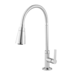 Torneira para Cozinha Mesa 1/4V Bica Alta ABS Spire Cromado C75