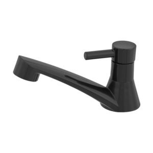 Torneira para Banheiro Mesa 1/4V Bica Baixa ABS Preta 1194 B60