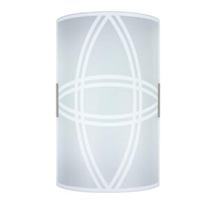 Arandela Cadence em Vidro Branco para 1 Lâmpada E27 VMC