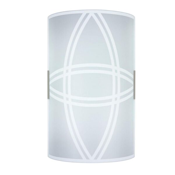 Arandela Cadence em Vidro Branco para 1 Lâmpada E27 VMC