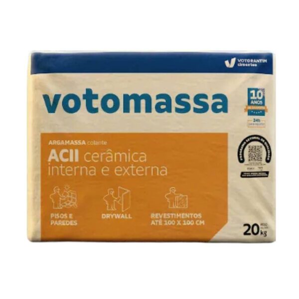 Argamassa Interna/Externa AC2 Cinza 20kg Votorantim