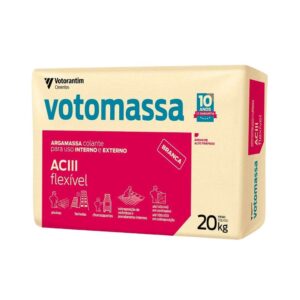 Argamassa Interna/Externa AC3 Flexível Branca 20kg Votorantim