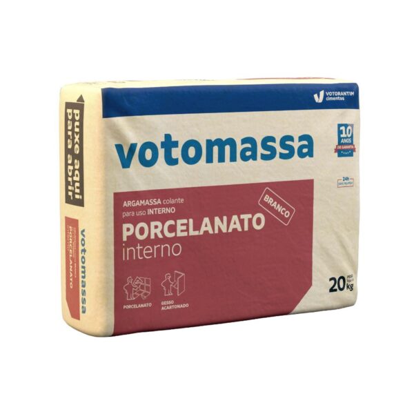 Argamassa Interno Porcelanato Branca 20kg Votorantim