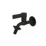 Torneira Tanque/Jardim Parede Bica Curta Preto 1128 Alpha
