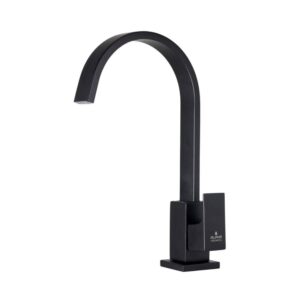 Torneira para Banheiro Mesa 1/4V Bica Alta Preto C80 Elegance