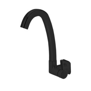 Torneira para Cozinha Parede 1/4V Bica Alta ABS Preto 2260 C60