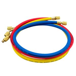 Kit 3 Mangueiras de 90cm para Manifold Gás R12/R22/R134A/R404A AGT