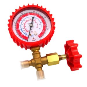 Manifold 1 Via Alta Pressão 0/500 PSI Gás R12/R22/R134A/R404A AGT